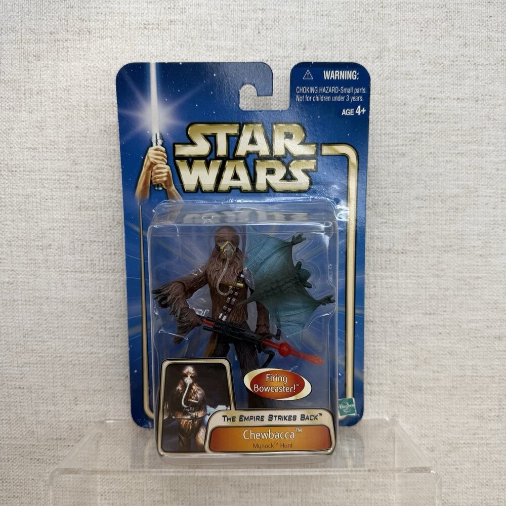 Star Wars Saga Basic Figures Chewbacca Mynock Hunt Action Figure 2003